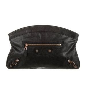 Balenciaga Giant 12 Premier black leather clutch